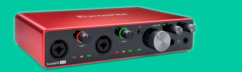 Focusrite Scarlett 8i6 3rd Gen USB - Podcast audio interface