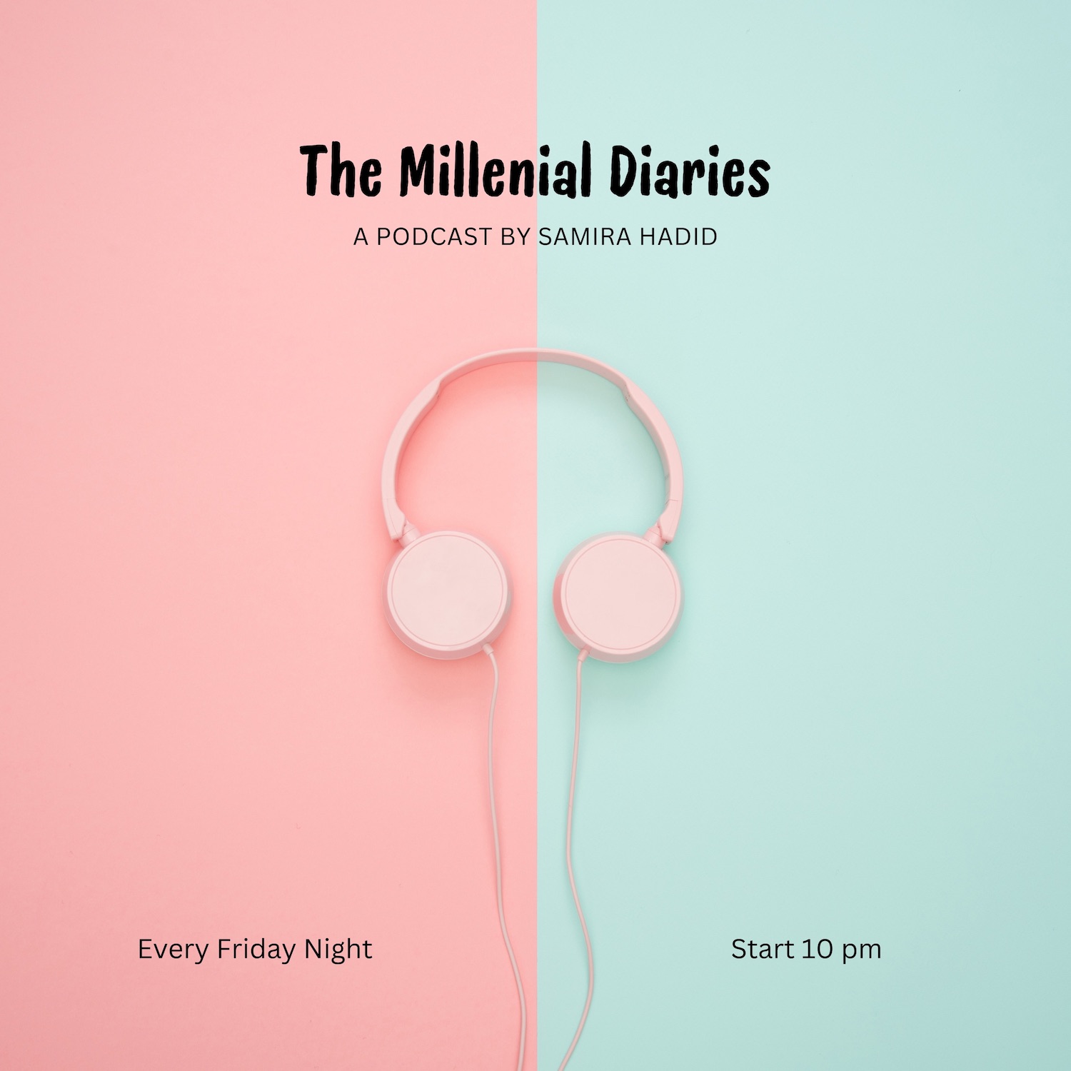 Pink Green Minimalist Podcast Cover Art