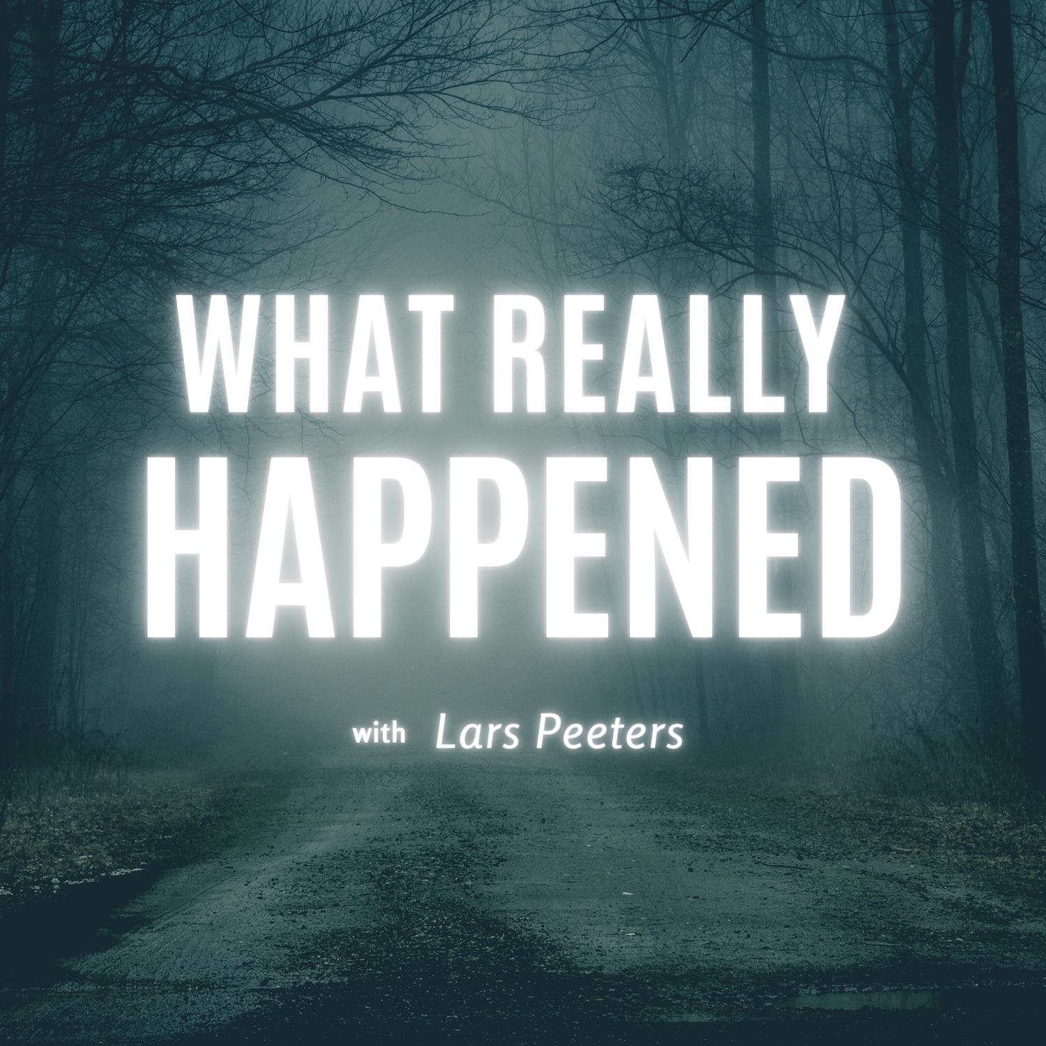 White and Dark Green Photo True Crime & Investigative Journalism Podcast Cover Art