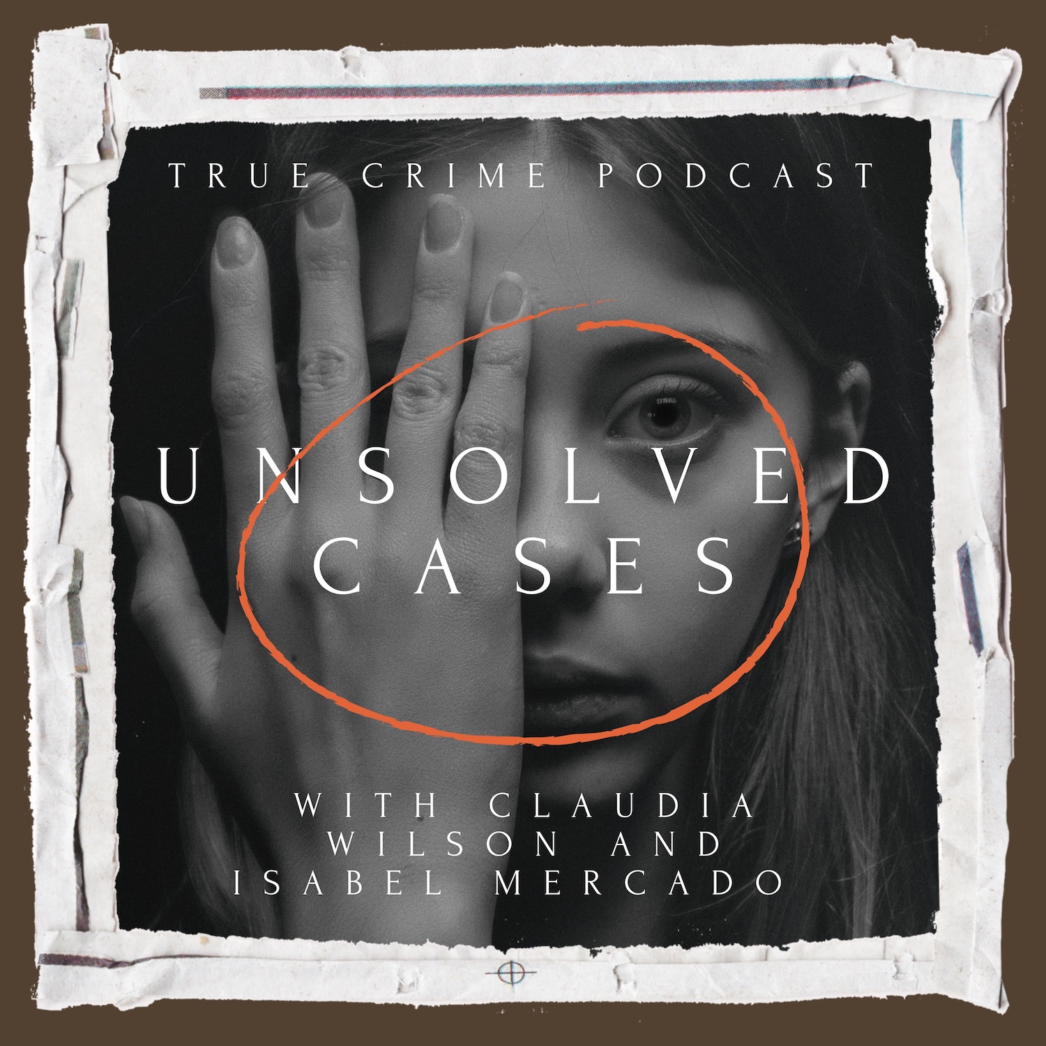 White and Dark Green Photo True Crime & Investigative Journalism Podcast Cover Art