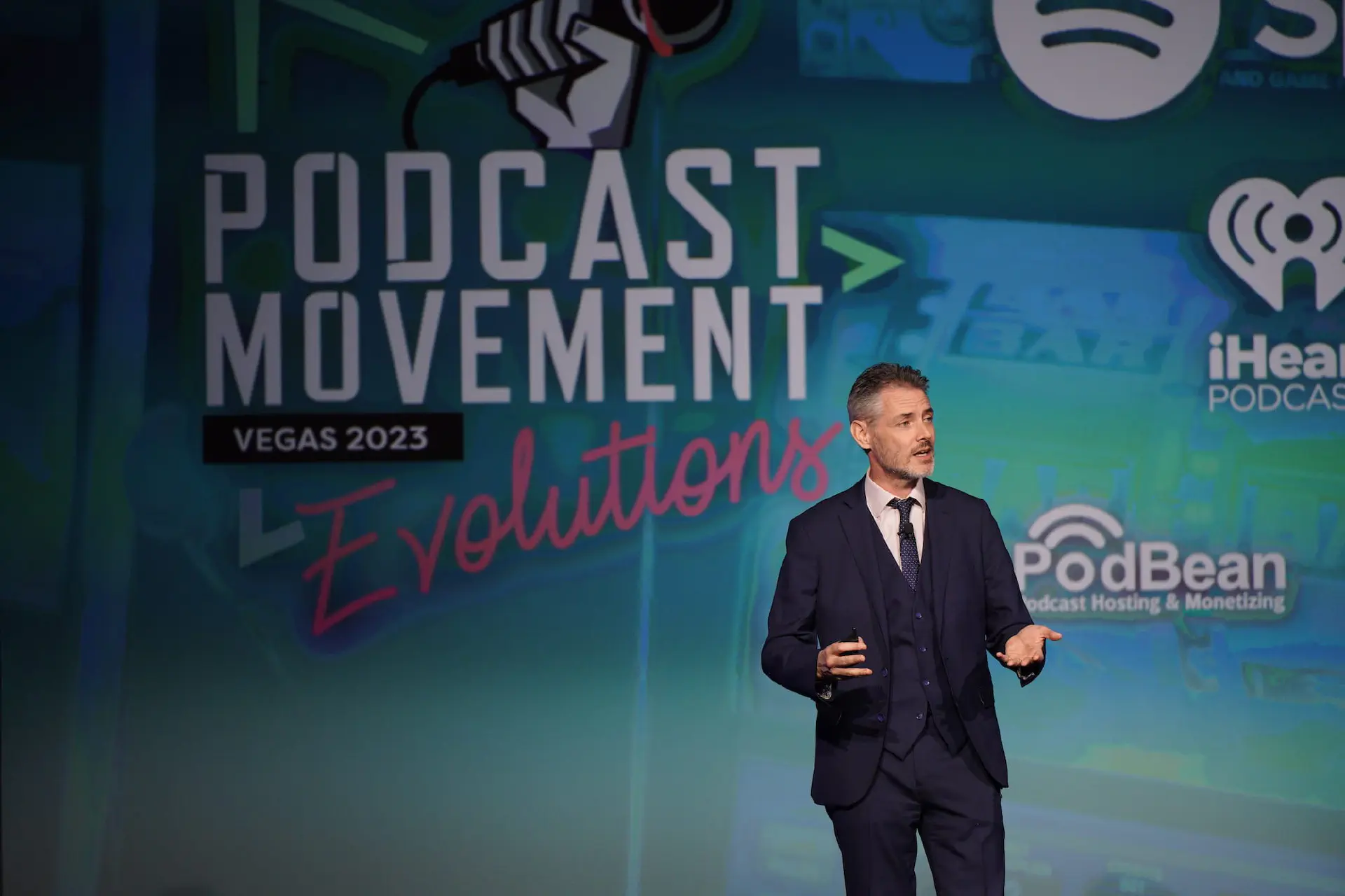 James Cridland at Podcast Movement - Vegas 2023