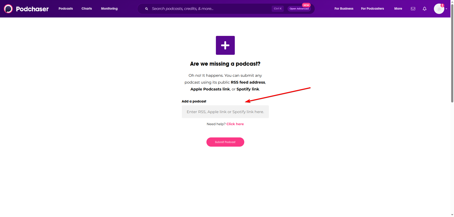 Add Podcast on Podchaser