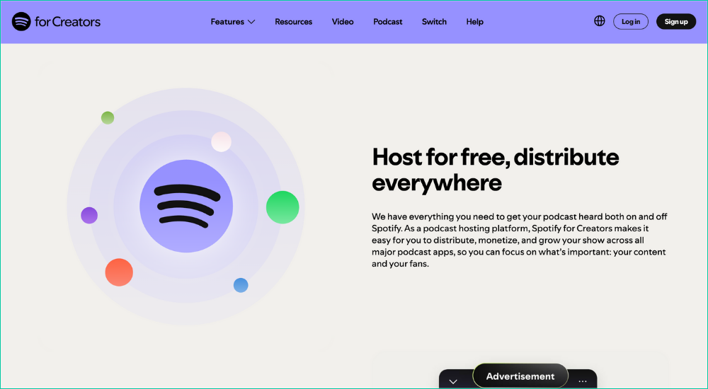 Spotify for Podcasters is free and great for podcasters