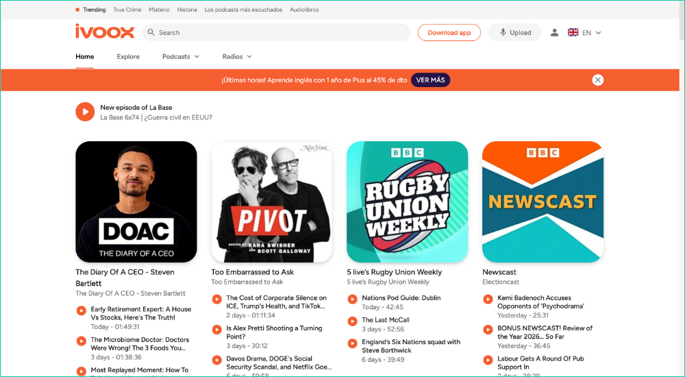 iVoox European podcast hosting solution
