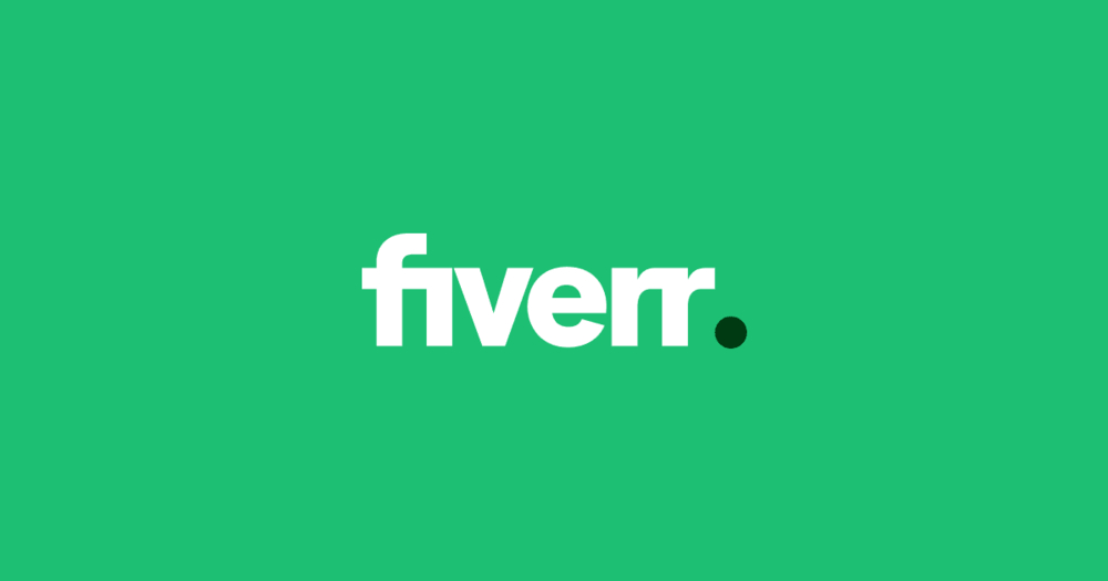 Fiverr logo for podcast editing 