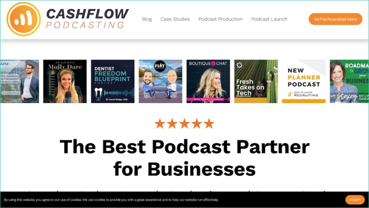 Cashflow podcasting editing services