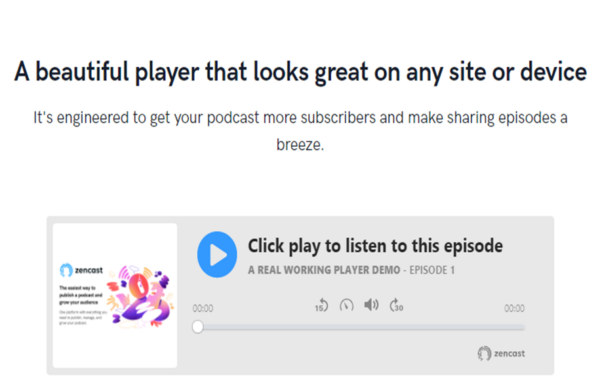 Podcast Hosting Providers Zencast