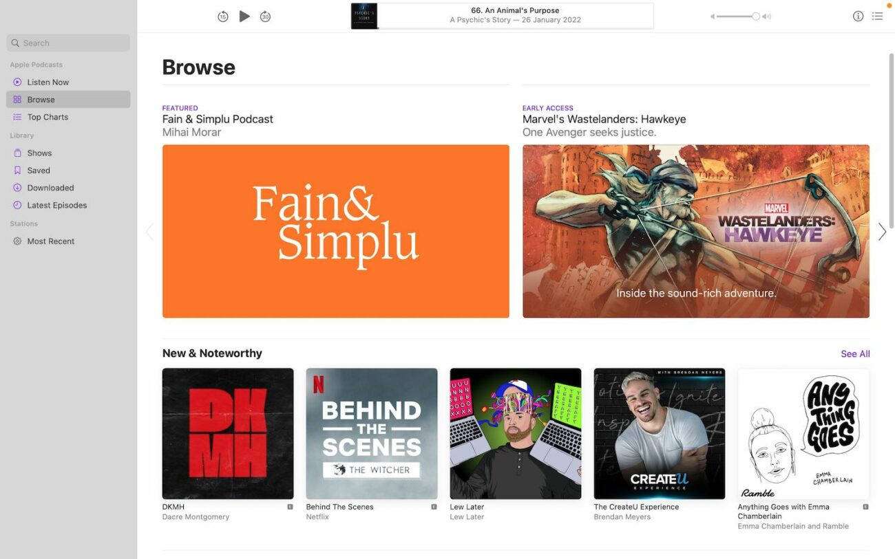 New And Noteworthy, Apple Podcast