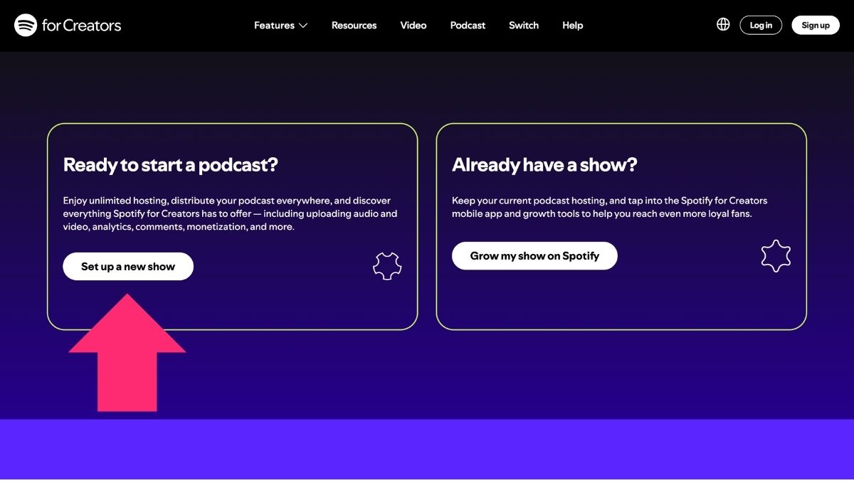 Set Up A New Podcast On Spotify