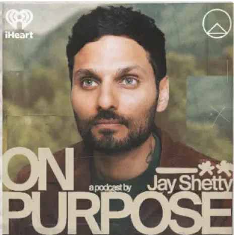 On Purpose cover featuring a photo of Jay Shetty looking off to the distance.