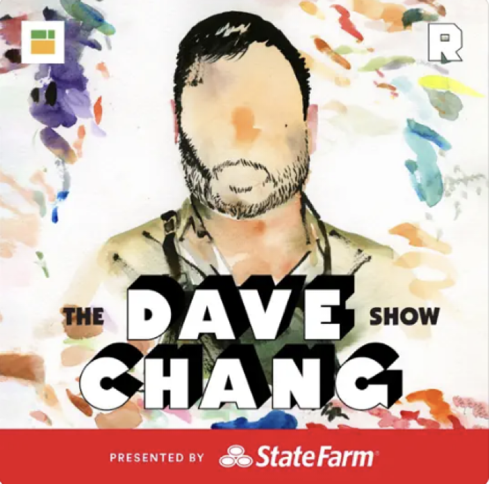 The Dave Chang Show cover featuring a faceless watercolor painting of Dave Chang.