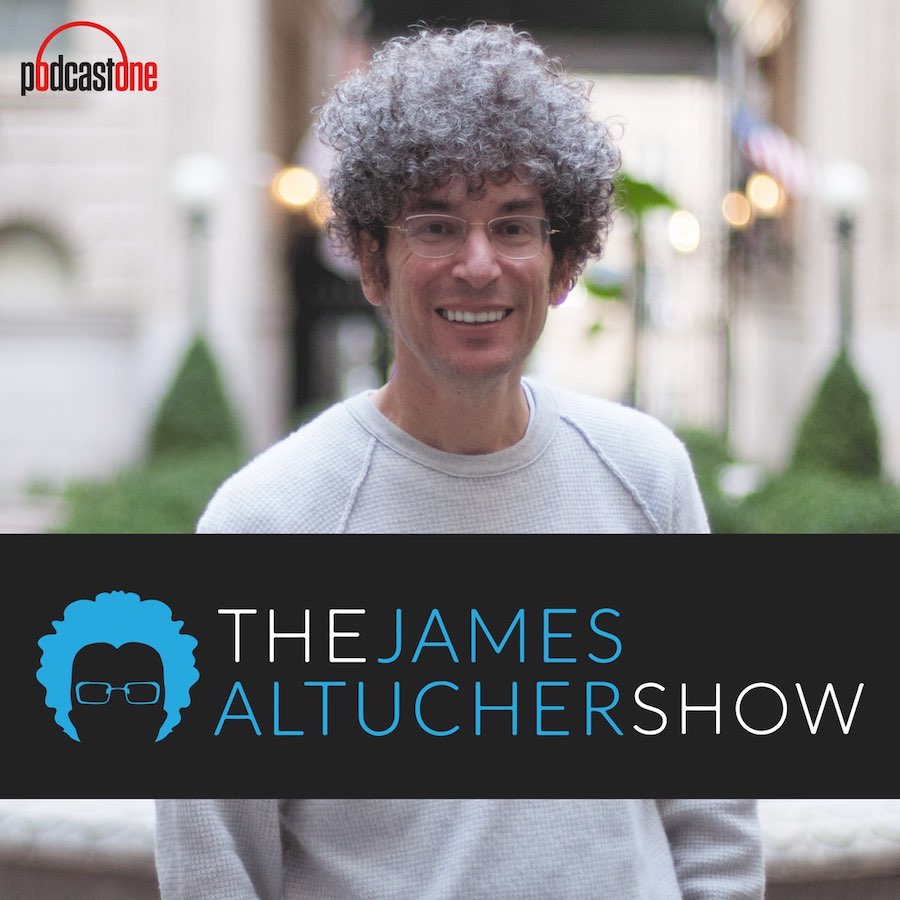 The James Altucher Show cover featuring a photo of James smiling at the camera.