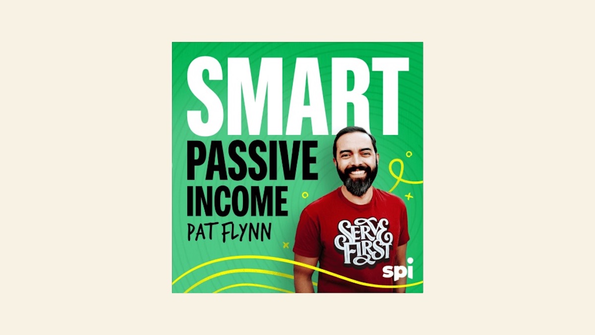 The Smart Passive Income Podcast cover photo featuring an image of the host, Pat Flynn.