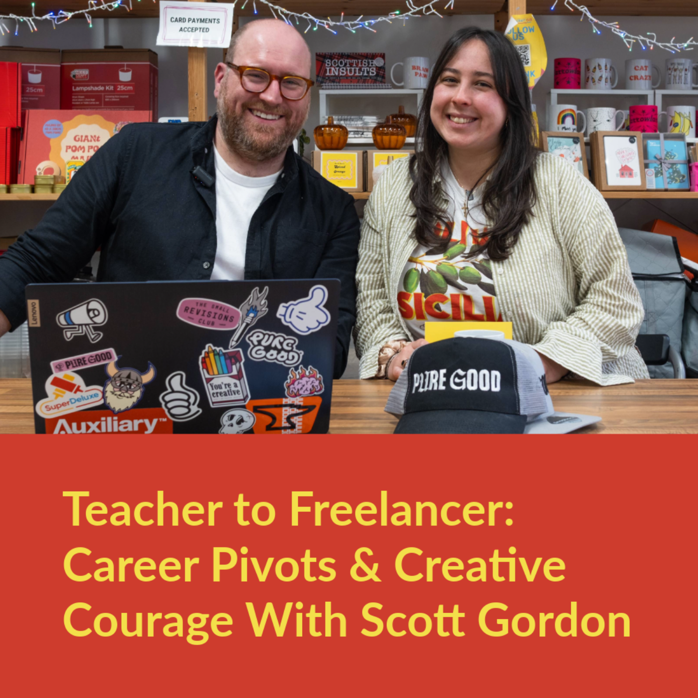 Teacher to Freelancer: Career Pivots & Creative Courage with Scott Gordon | The Chatty Freelancer Artwork